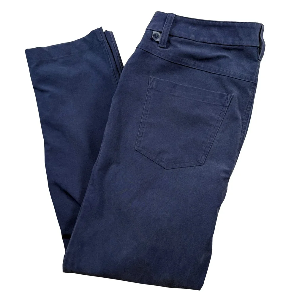 Lululemon ABC Pant Slim Men 31 Navy Blue Technical‎ 5-Pocket Chino Trousers